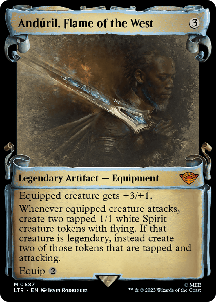 Anduril, Flame of the West [The Lord of the Rings: Tales of Middle-Earth Showcase Scrolls] | Shuffle n Cut Hobbies & Games