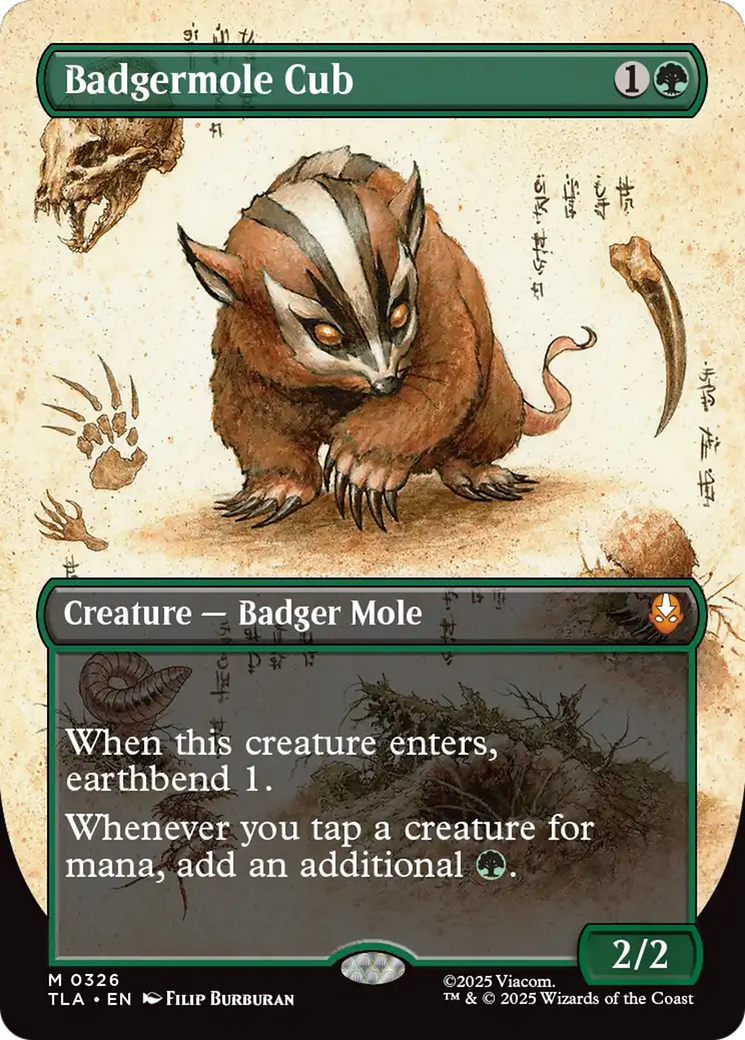 Badgermole Cub (Borderless) [Avatar: The Last Airbender] | Shuffle n Cut Hobbies & Games