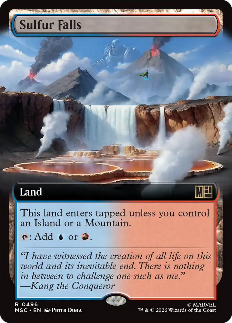 Sulfur Falls (Extended Art) [Marvel Super Heroes Commander] | Shuffle n Cut Hobbies & Games