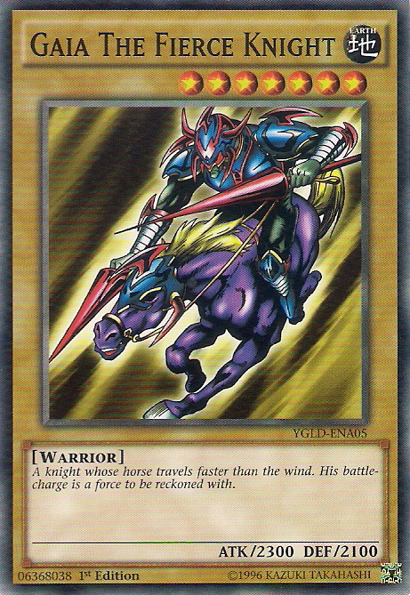 Gaia The Fierce Knight [YGLD-ENA05] Common | Shuffle n Cut Hobbies & Games