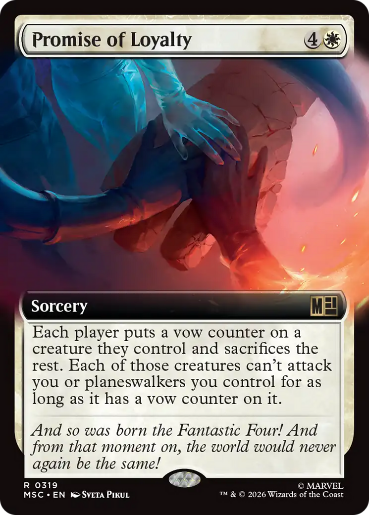 Promise of Loyalty (Extended Art) [Marvel Super Heroes Commander] | Shuffle n Cut Hobbies & Games