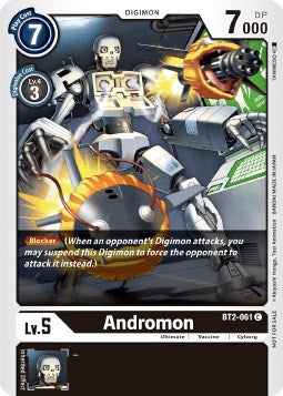 Andromon [BT2-061] (Double Diamond Pre-Release) [Release Special Booster Promos] | Shuffle n Cut Hobbies & Games