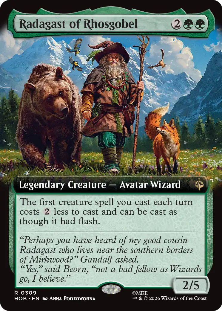 Radagast of Rhosgobel (Extended Art) [The Hobbit] | Shuffle n Cut Hobbies & Games