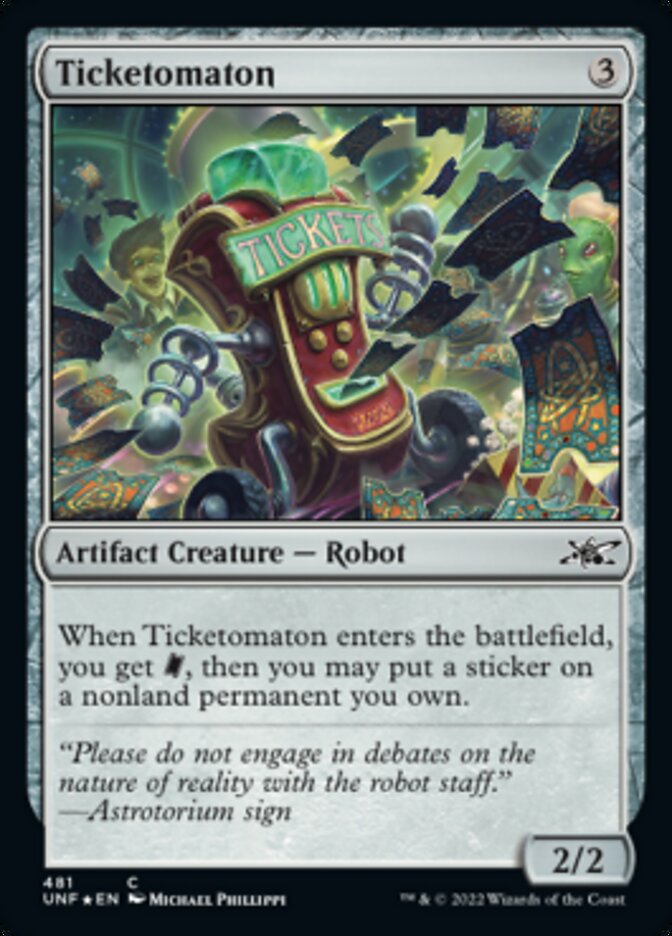 Ticketomaton (Galaxy Foil) [Unfinity] | Shuffle n Cut Hobbies & Games
