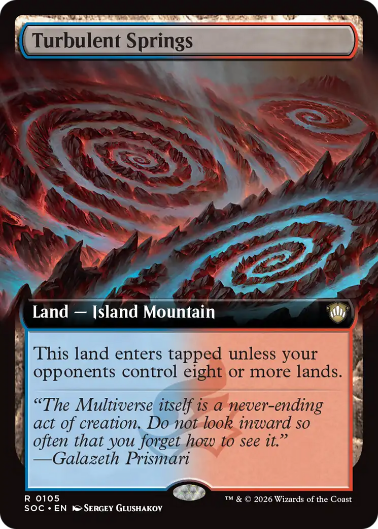 Turbulent Springs (Extended Art) [Secrets of Strixhaven Commander] | Shuffle n Cut Hobbies & Games