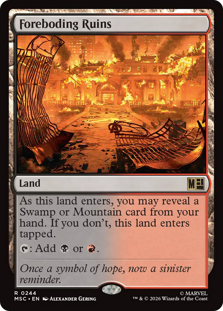 Foreboding Ruins [Marvel Super Heroes Commander] | Shuffle n Cut Hobbies & Games
