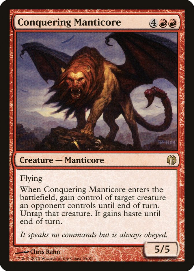 Conquering Manticore [Duel Decks: Heroes vs. Monsters] | Shuffle n Cut Hobbies & Games