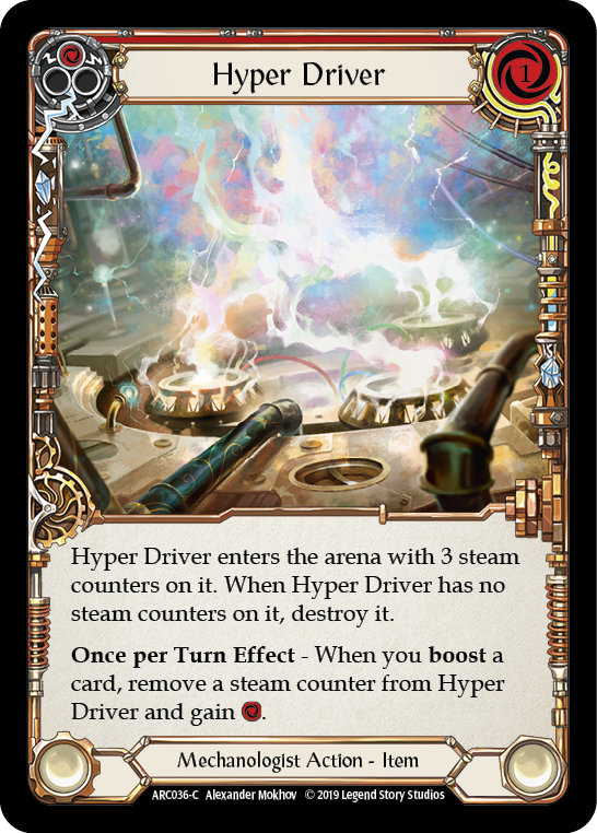Hyper Driver [ARC036-C] (Arcane Rising)  1st Edition Rainbow Foil | Shuffle n Cut Hobbies & Games