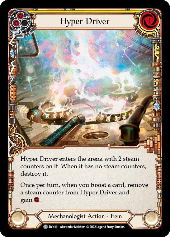 Hyper Driver (Yellow) [DYN111] (Dynasty)  Rainbow Foil | Shuffle n Cut Hobbies & Games
