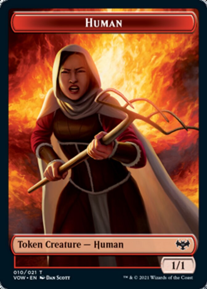 Human Token (010) [Innistrad: Crimson Vow Tokens] | Shuffle n Cut Hobbies & Games