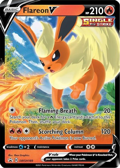 Flareon V (SWSH149) [Sword & Shield: Black Star Promos] | Shuffle n Cut Hobbies & Games