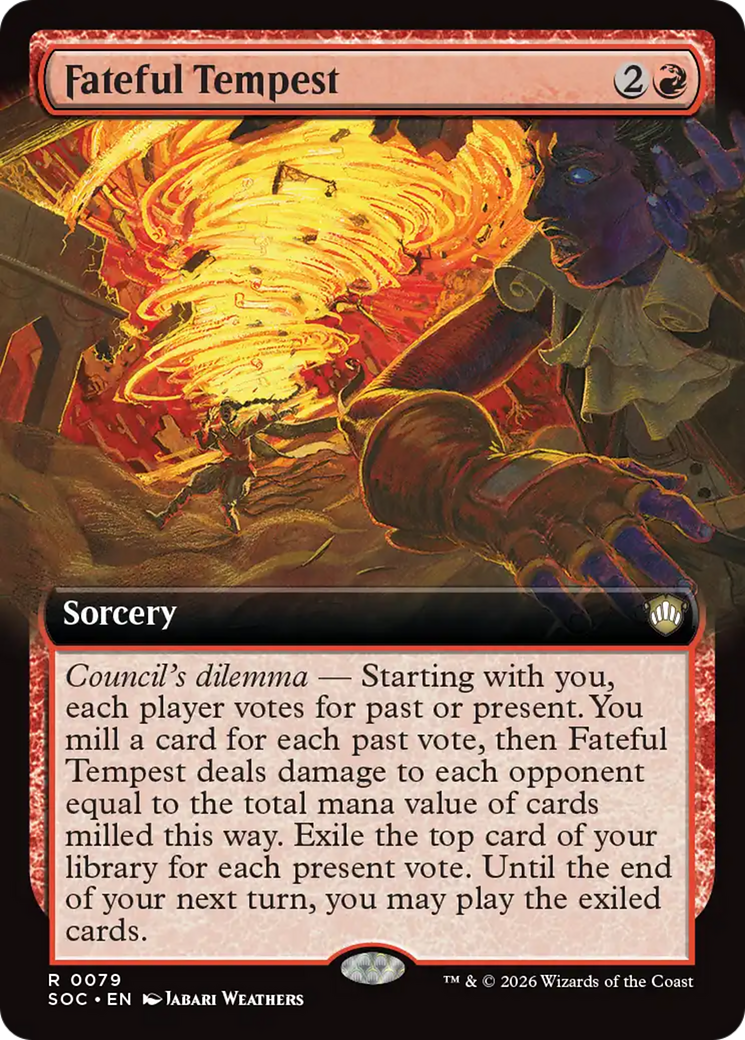 Fateful Tempest (Extended Art) [Secrets of Strixhaven Commander] | Shuffle n Cut Hobbies & Games