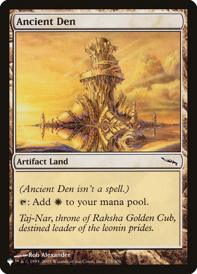 Ancient Den [The List] | Shuffle n Cut Hobbies & Games