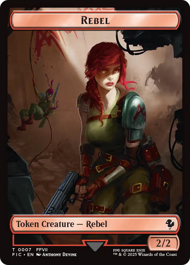 Soldier // Rebel Double-Sided Token [FINAL FANTASY Commander Tokens] | Shuffle n Cut Hobbies & Games