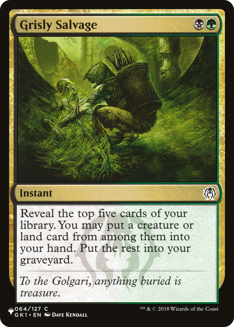 Grisly Salvage [The List] | Shuffle n Cut Hobbies & Games