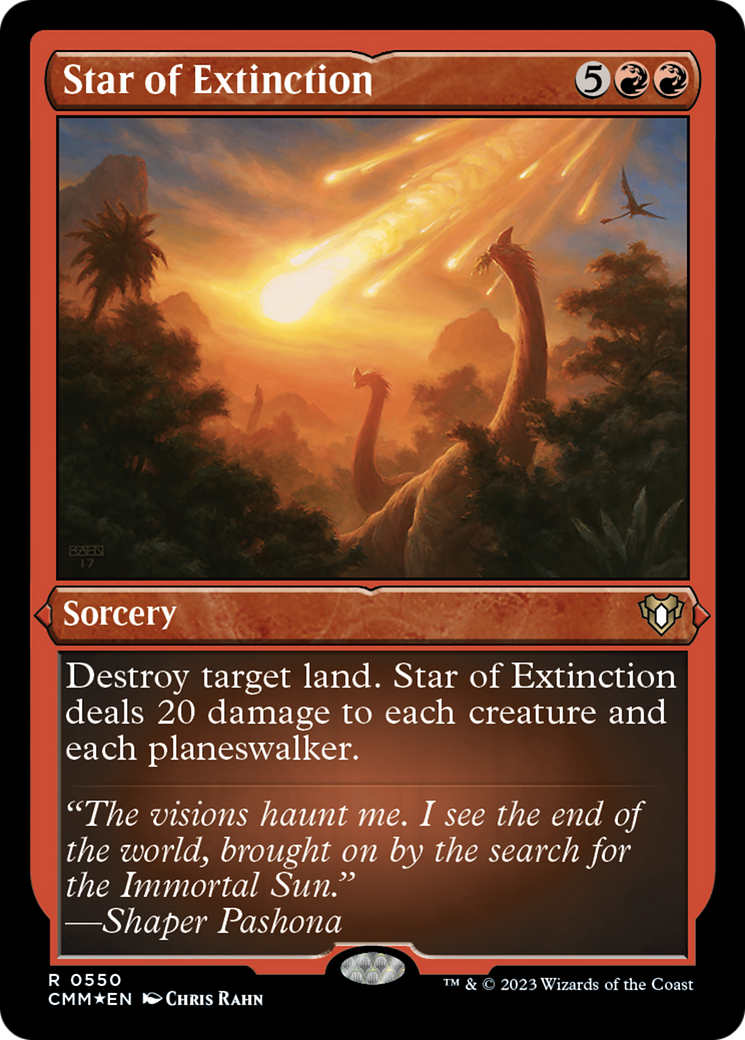 Star of Extinction (Foil Etched) [Commander Masters] | Shuffle n Cut Hobbies & Games