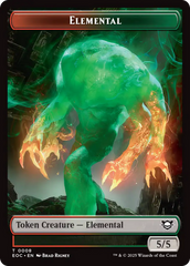 Elemental (0008) // Gnome Double-Sided Token [Edge of Eternities Commander Tokens] | Shuffle n Cut Hobbies & Games