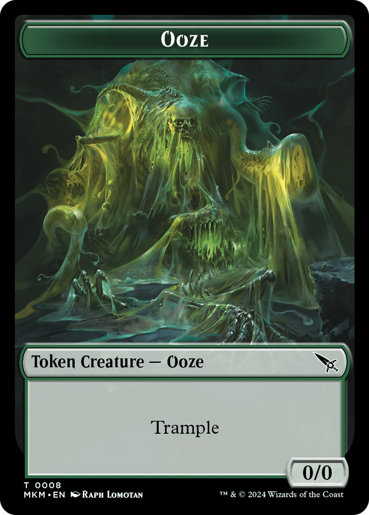 Ooze Token [Murders at Karlov Manor Tokens] | Shuffle n Cut Hobbies & Games