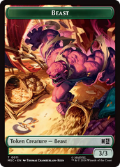 Rhino (013) // Beast (011) Double-Sided Token [Marvel Super Heroes Commander Tokens] | Shuffle n Cut Hobbies & Games