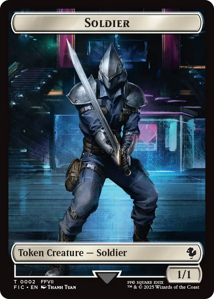 Soldier // Rebel Double-Sided Token [FINAL FANTASY Commander Tokens] | Shuffle n Cut Hobbies & Games