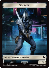 Soldier // Rebel Double-Sided Token [FINAL FANTASY Commander Tokens] | Shuffle n Cut Hobbies & Games