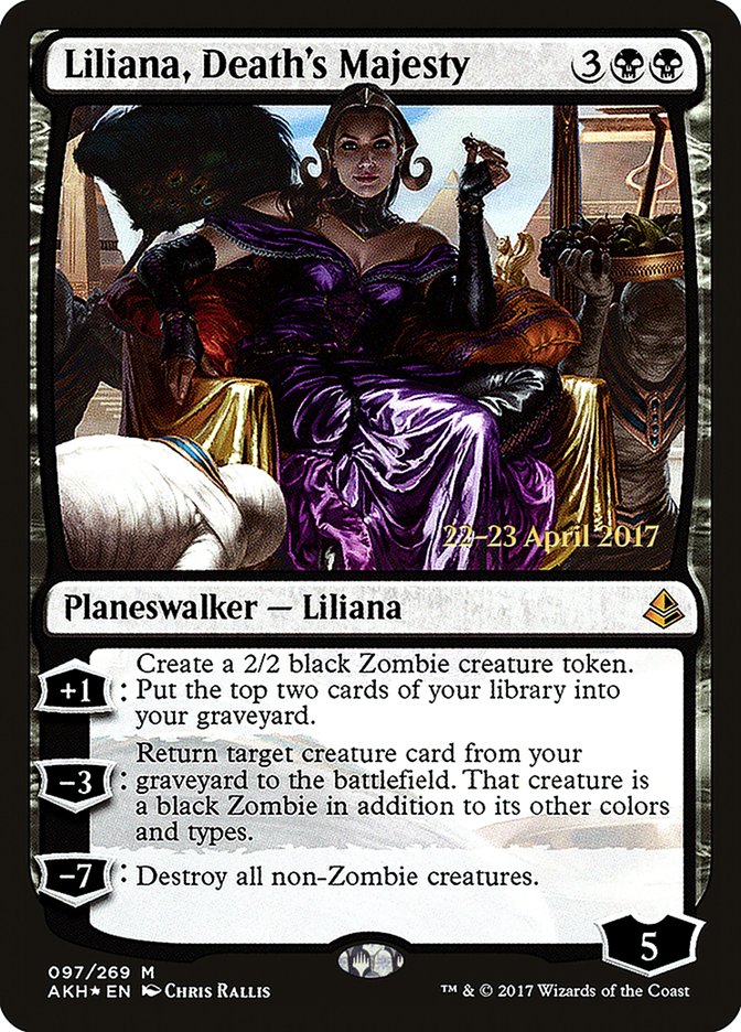 Liliana, Death's Majesty [Amonkhet Prerelease Promos] | Shuffle n Cut Hobbies & Games