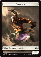 Soldier (0004) // Soldier (0005) Double-Sided Token [Tarkir: Dragonstorm Tokens] | Shuffle n Cut Hobbies & Games