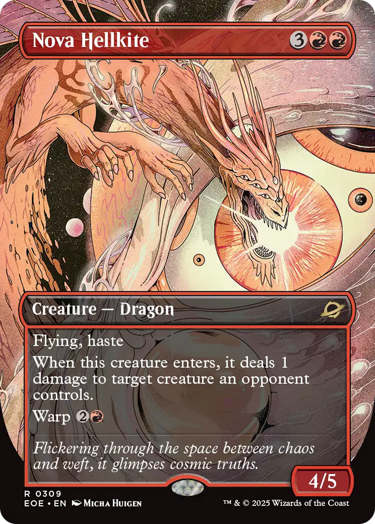 Nova Hellkite (Borderless) [Edge of Eternities] | Shuffle n Cut Hobbies & Games