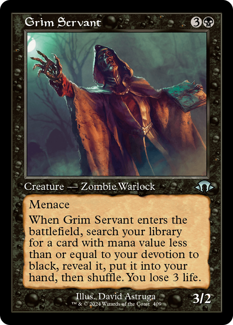 Grim Servant (Retro) [Modern Horizons 3] | Shuffle n Cut Hobbies & Games
