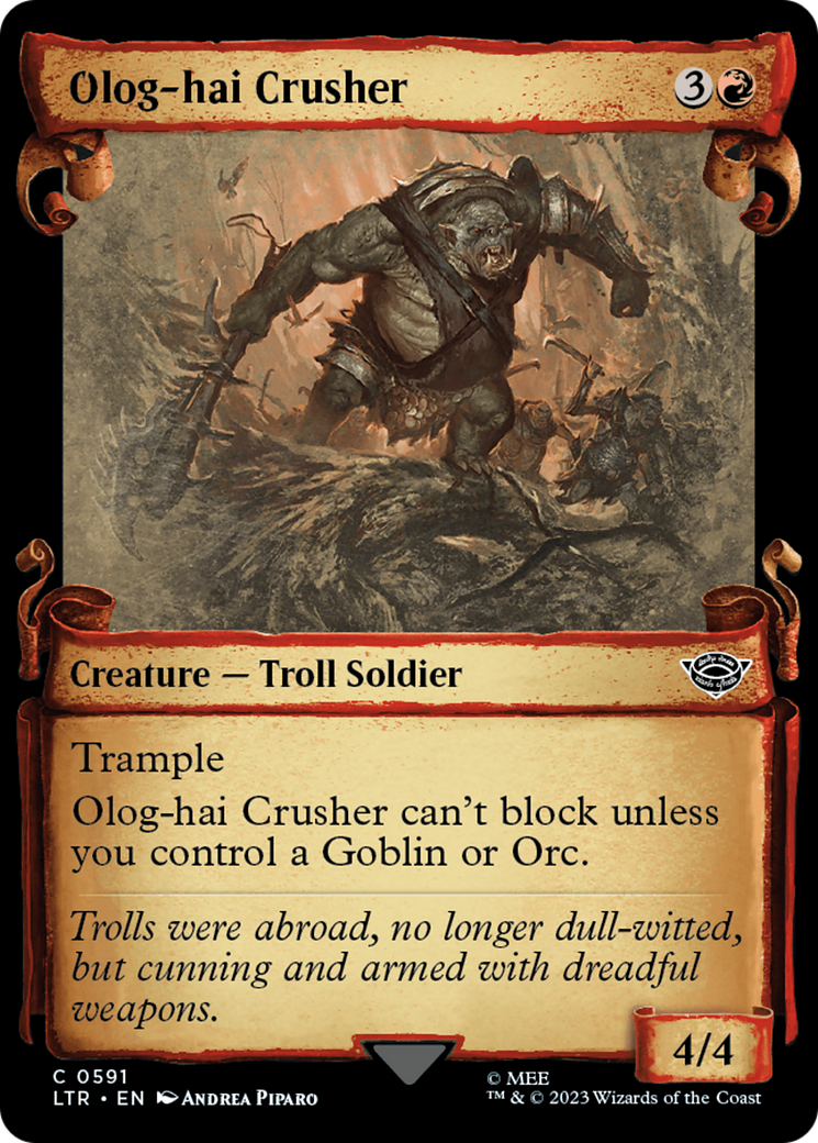 Olog-Hai Crusher [The Lord of the Rings: Tales of Middle-Earth Showcase Scrolls] | Shuffle n Cut Hobbies & Games
