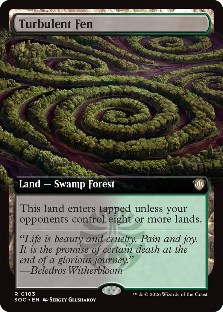 Turbulent Fen (Extended Art) [Secrets of Strixhaven Commander] | Shuffle n Cut Hobbies & Games