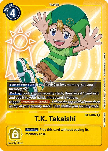 T.K. Takaishi [BT1-087] (Official Tournament Pack Vol.3) [Release Special Booster Promos] | Shuffle n Cut Hobbies & Games