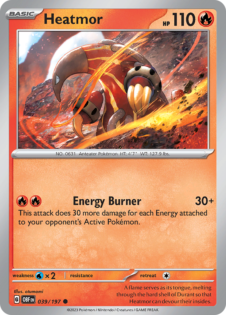 Heatmor (039/197) [Scarlet & Violet: Obsidian Flames] | Shuffle n Cut Hobbies & Games