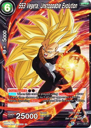 SS3 Vegeta, Unstoppable Evolution (BT11-129) [Vermilion Bloodline 2nd Edition] | Shuffle n Cut Hobbies & Games