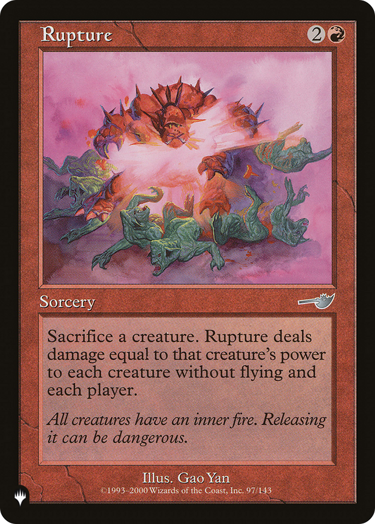 Rupture [The List] | Shuffle n Cut Hobbies & Games