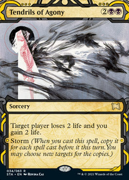 Tendrils of Agony (Foil Etched) [Strixhaven: Mystical Archive] | Shuffle n Cut Hobbies & Games