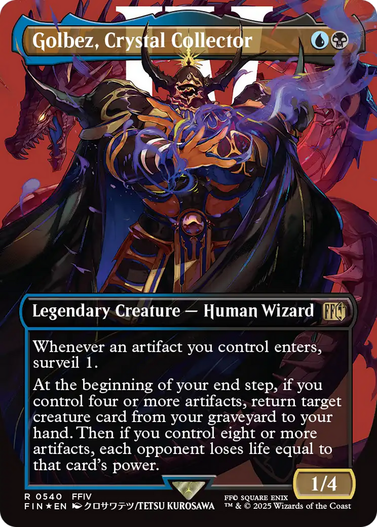 Golbez, Crystal Collector (Borderless) (Surge Foil) [FINAL FANTASY] | Shuffle n Cut Hobbies & Games
