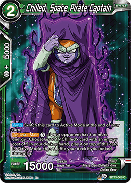 Chilled, Space Pirate Captain (Common) (BT13-066) [Supreme Rivalry] | Shuffle n Cut Hobbies & Games
