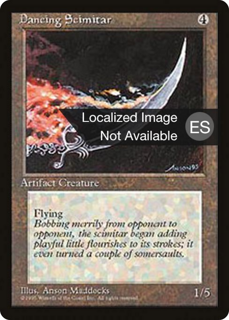 Dancing Scimitar [Fourth Edition Foreign Black Border] | Shuffle n Cut Hobbies & Games