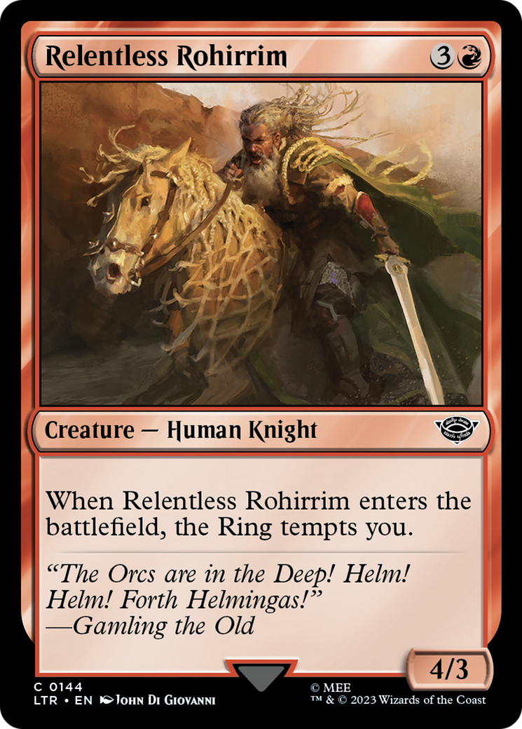 Relentless Rohirrim [The Lord of the Rings: Tales of Middle-Earth] | Shuffle n Cut Hobbies & Games