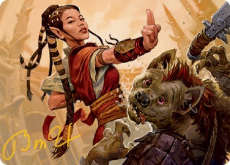 Half-Elf Monk Art Card (Gold-Stamped Signature) [Dungeons & Dragons: Adventures in the Forgotten Realms Art Series] | Shuffle n Cut Hobbies & Games