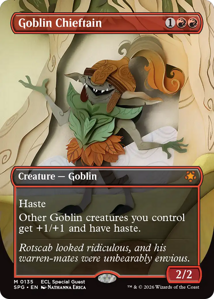 Goblin Chieftain (Borderless) [Lorwyn Eclipsed Special Guests] | Shuffle n Cut Hobbies & Games