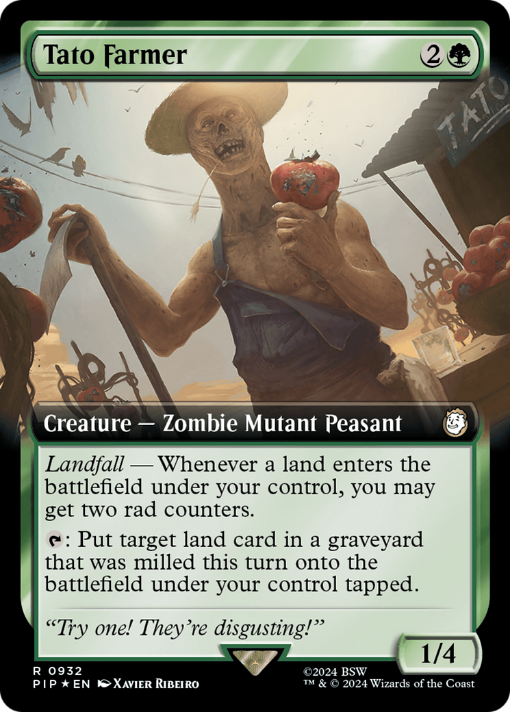 Tato Farmer (Extended Art) (Surge Foil) [Fallout] | Shuffle n Cut Hobbies & Games