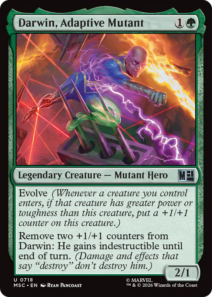 Darwin, Adaptive Mutant [Marvel Super Heroes Commander] | Shuffle n Cut Hobbies & Games