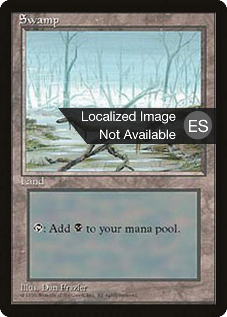 Swamp (A) [Fourth Edition (Foreign Black Border)] | Shuffle n Cut Hobbies & Games