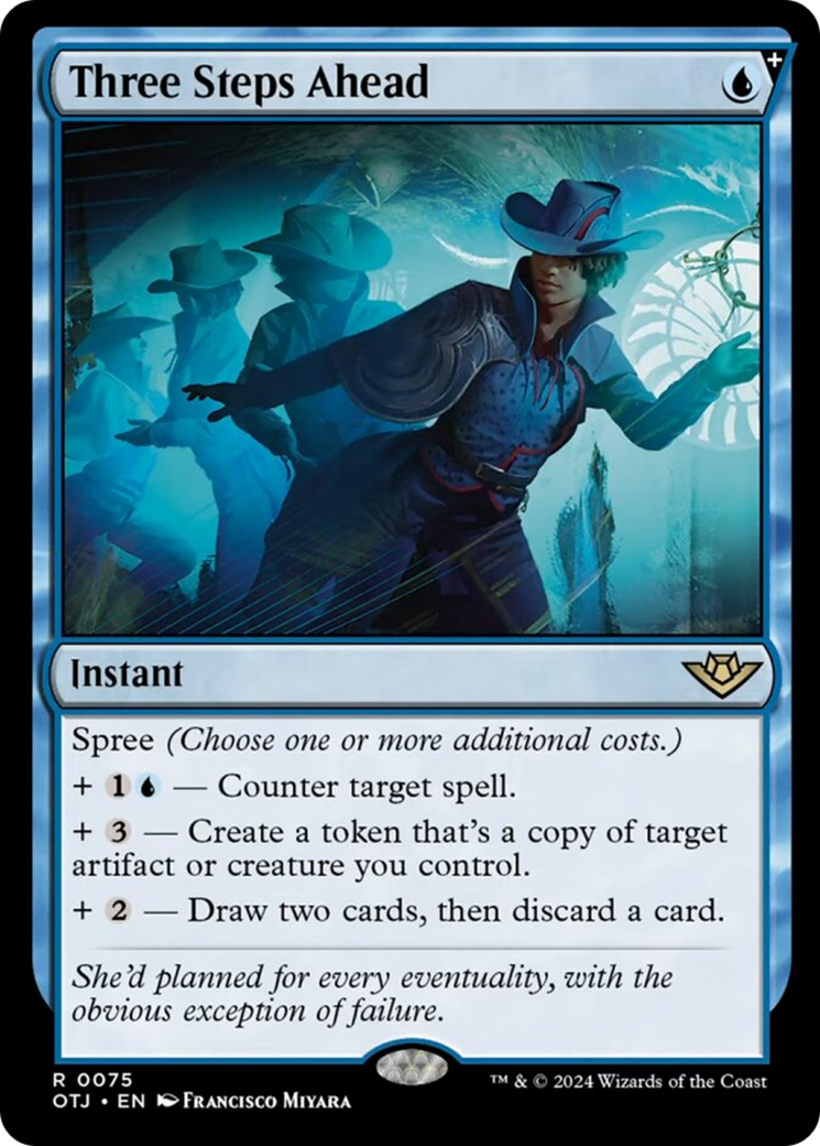 Three Steps Ahead [Outlaws of Thunder Junction] | Shuffle n Cut Hobbies & Games