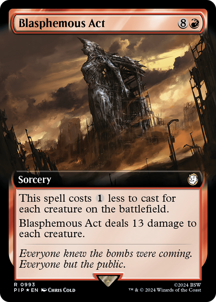 Blasphemous Act (Extended Art) (Surge Foil) [Fallout] | Shuffle n Cut Hobbies & Games