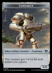 Spirit (0039) // Construct (0041) Double-Sided Token [Commander Masters Tokens] | Shuffle n Cut Hobbies & Games