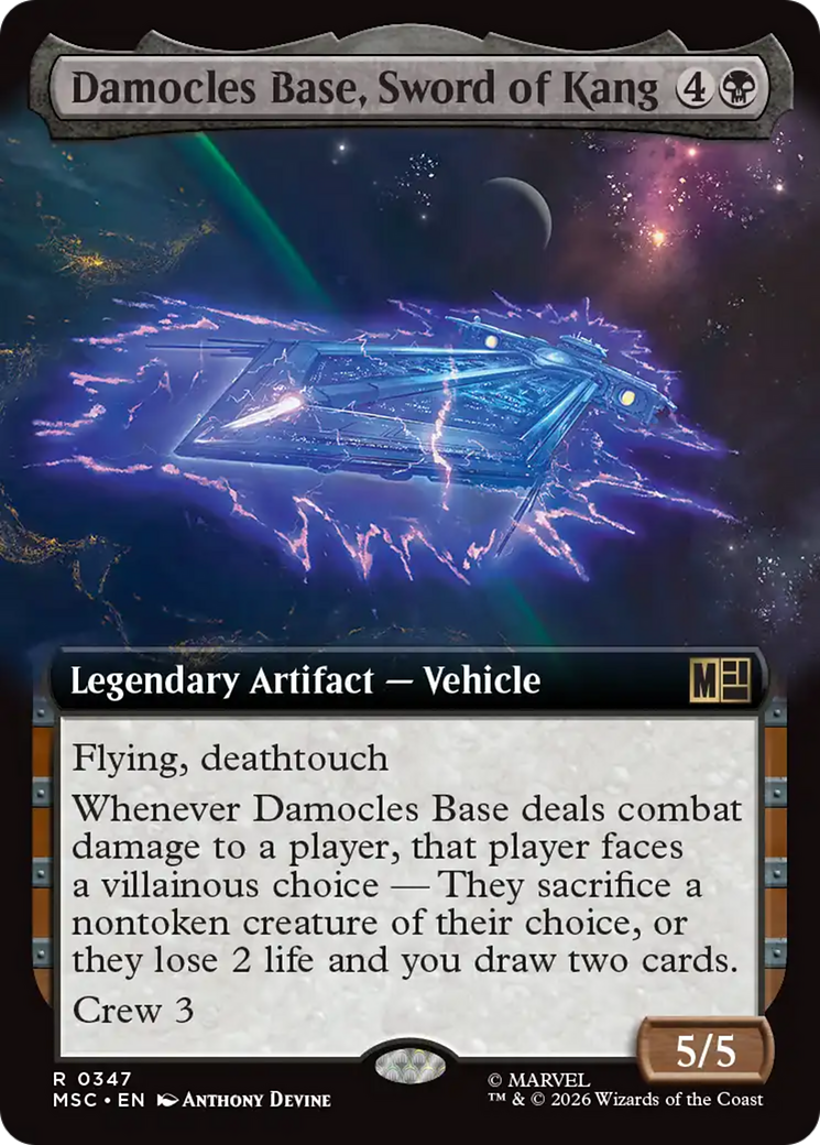 Damocles Base, Sword of Kang (Extended Art) [Marvel Super Heroes Commander] | Shuffle n Cut Hobbies & Games