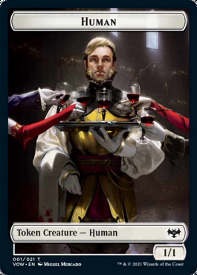 Human Token (001) [Innistrad: Crimson Vow Tokens] | Shuffle n Cut Hobbies & Games